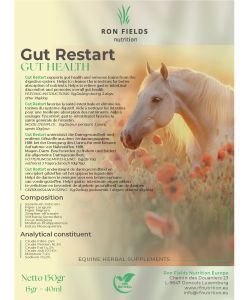 Gut Restart - Soutien digestif naturel pour les chevaux, 150&nbsp;g